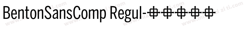 BentonSansComp Regul字体转换